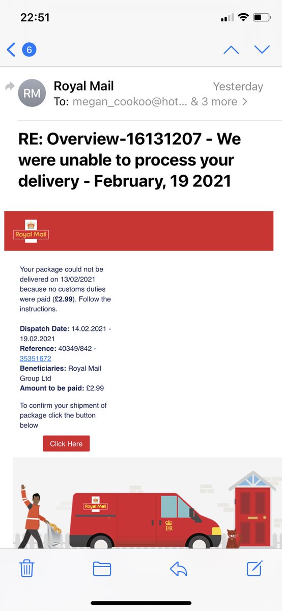 Moduflex_Eric's tweet photo. @RoyalMail make it easy to report phishing emails please. https://t.co/f7w35QsoBX