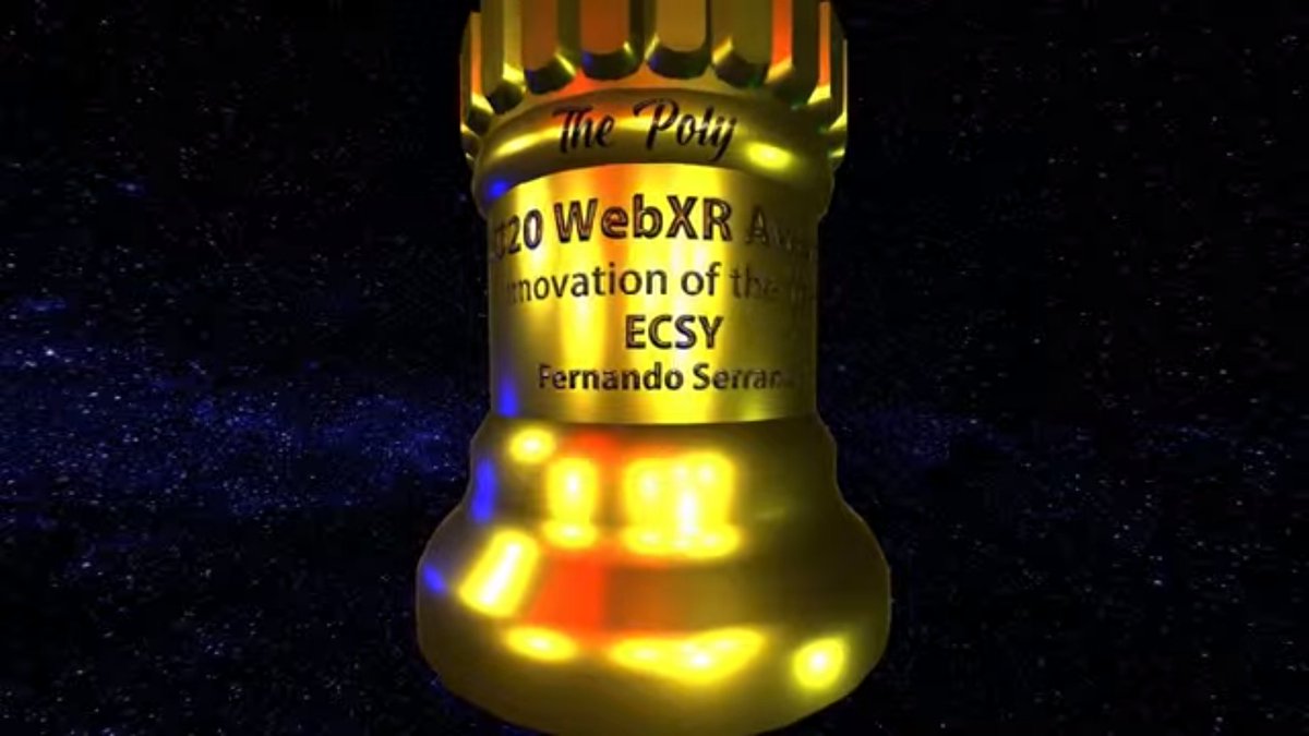 kentbye's tweet photo. 8/ #ThePolys Innovation of the Year @webxrawards
WINNER
Entity-Component SYstem (#ECSY) @fernandojsg @mozillareality
https://t.co/jm6lP8yCaw
https://t.co/clKMfmxd56
Nominees
* WebXR Hand Tracking @marlon360
* @_binomial Basis Universal
* W3C's @WebGPU
https://t.co/NRY162IpPq https://t.co/t1tpt34SIS