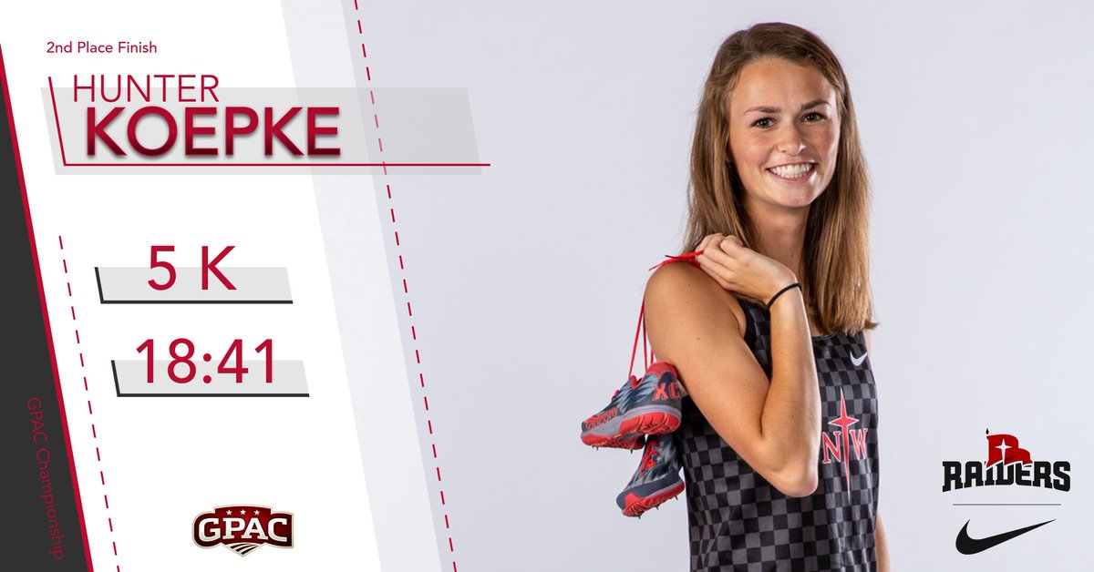 nwcraiders's tweet photo. Koepke Finishes 2nd in 5K at GPAC Championships! #RaidersStandOut https://t.co/CNfbxuUUjn