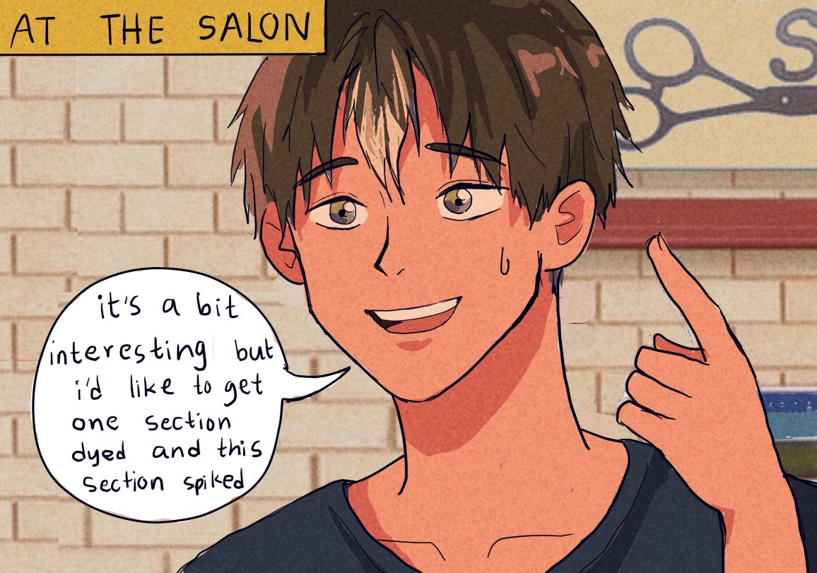 the regulars at the hair salon #haikyuu 