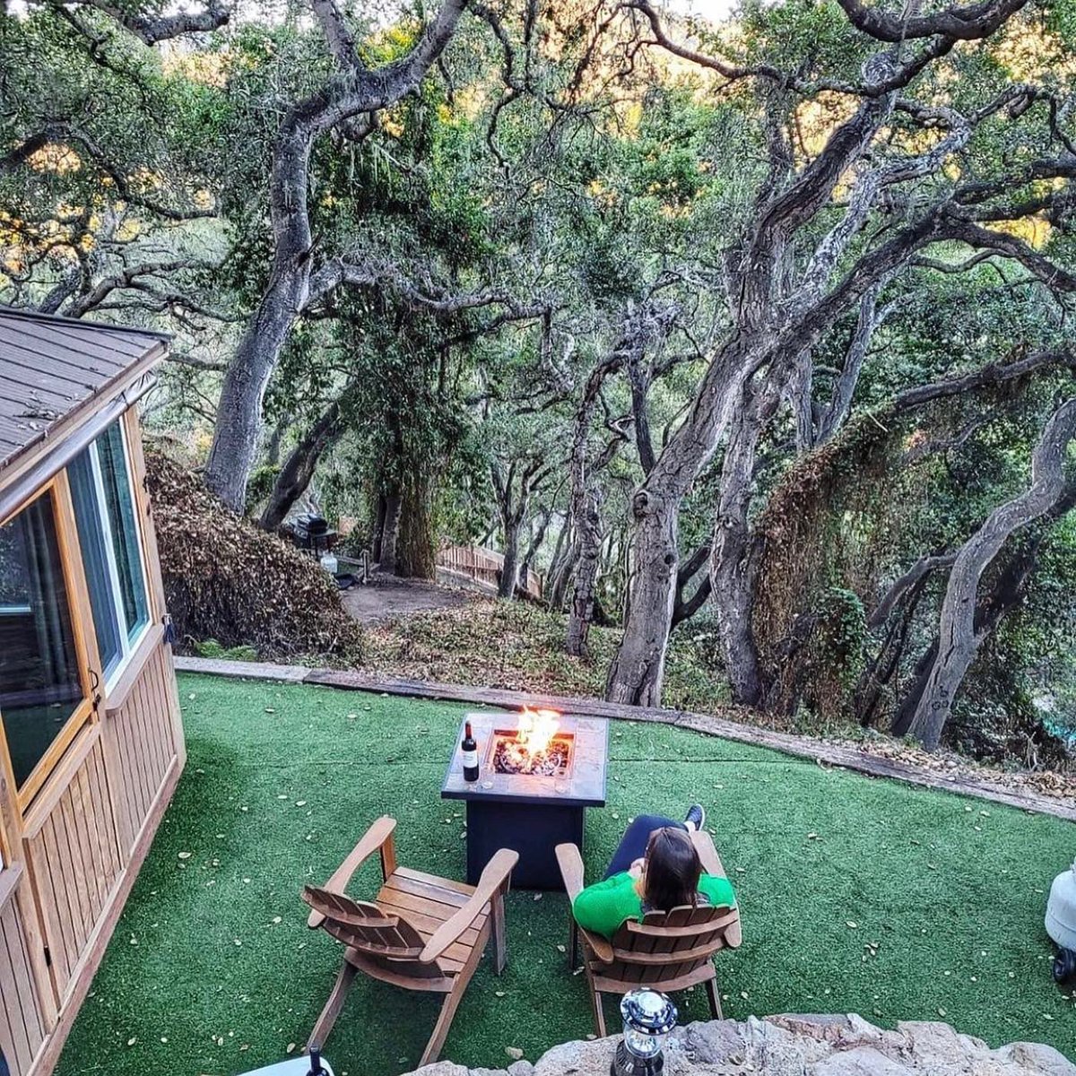 SMRCamping's tweet photo. “Glamping in a Gazebo Tent at Saddle Mountain Ranch in Carmel, CA - the perfect jumping off point for a Big Sur or coastal road trip! This lil’ gazebo is tucked into the trees and is great for 2 people.” - 📸: @sexyairbnbz https://t.co/047fkfGhiz