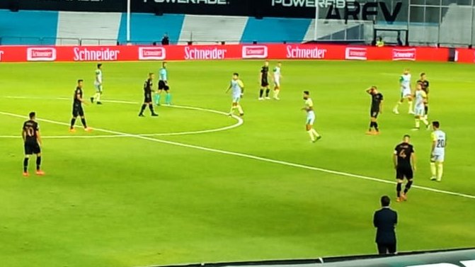 Final del primer tiempo en #Avellaneda reporta @El_Frans. El #Tiburón cuidó la pelota, fue más punzante, y por eso derrota a la #Academia en el Cilindro. #Racing 0 vs #Aldosivi 1 https://t.co/Tj9Qd5XA8n