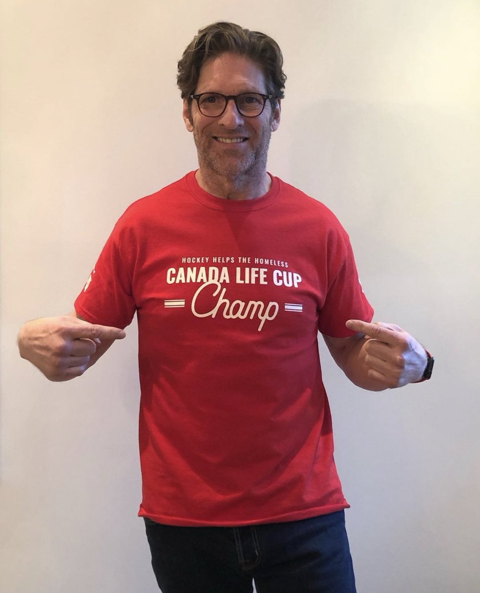 I’m wearing this shirt to help shutout homelessness across Canada. If this pandemic has taught us anything, it’s how to come together even though we are apart. Join me to be a #CanadaLifeCupChamp by texting HOCKEY to 20222 to donate or visit CLC21.ca