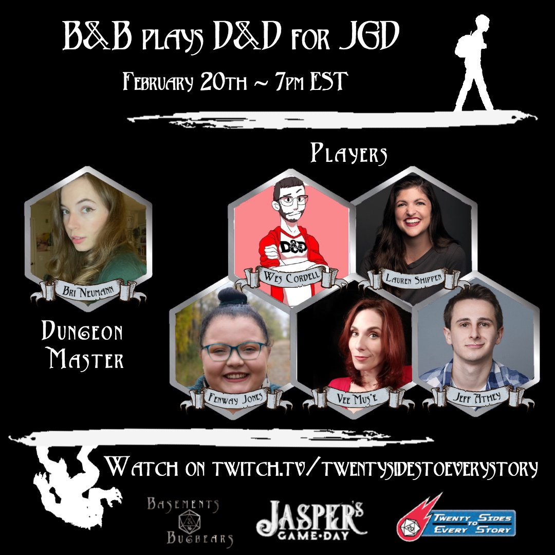 bnbwebseries's tweet photo. Our final game of the day is starting now!!!

Come watch DM @spookybri guide our five adventurers through the baffling journey asking the big questions: are trains real?

Featuring: 
@laurenshippen 
@FenwayTeenDM 
@TheCraftingMuse 
@TheNextBestJeff 
Wes Cordell https://t.co/r0Sl8kxRjA