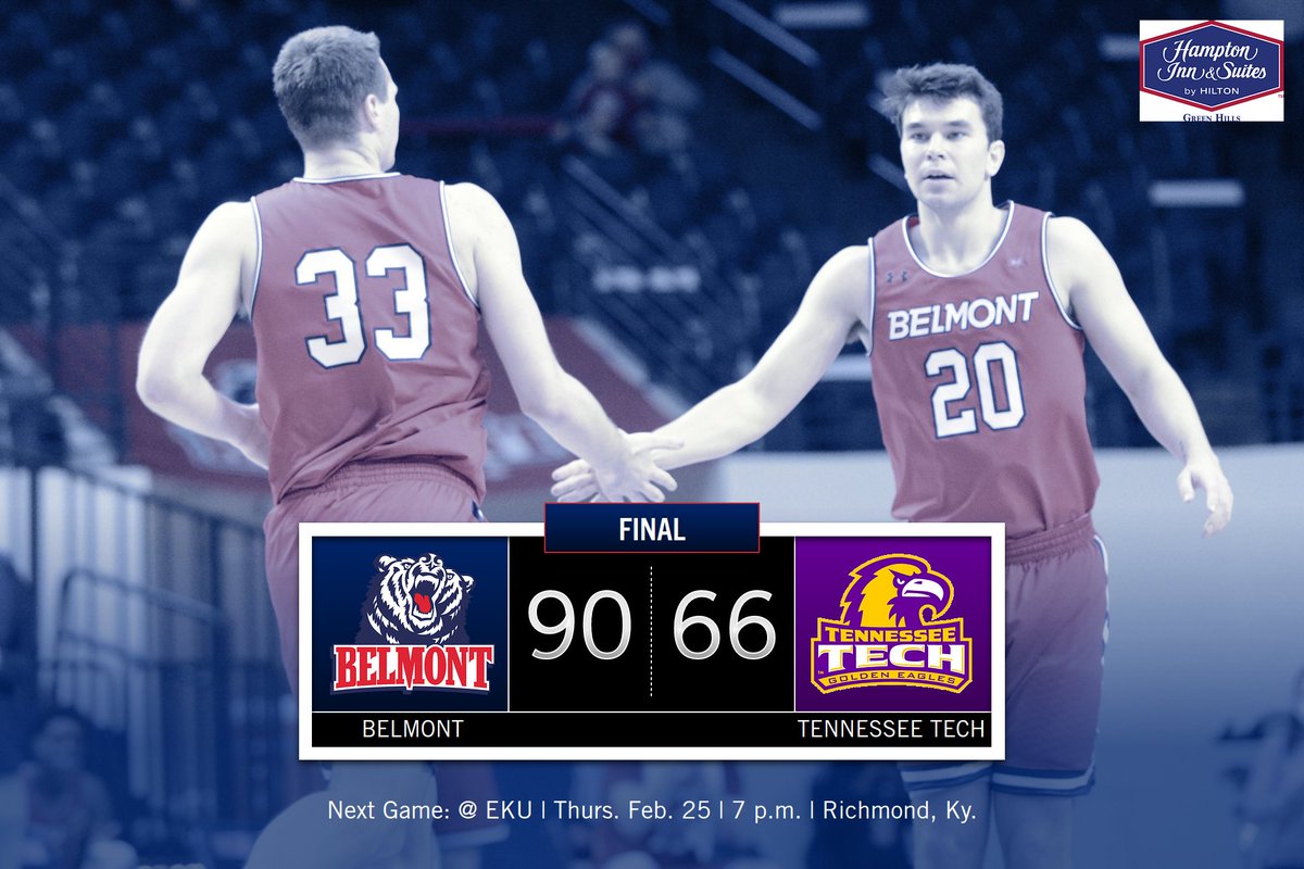 BelmontMBB's tweet photo. Going out of the Curb Event Center for the season as @OVCSports regular season champions >>> 🏆🙌

#itsbruintime | @GoBelmontBruins https://t.co/Hs06GjTDr0
