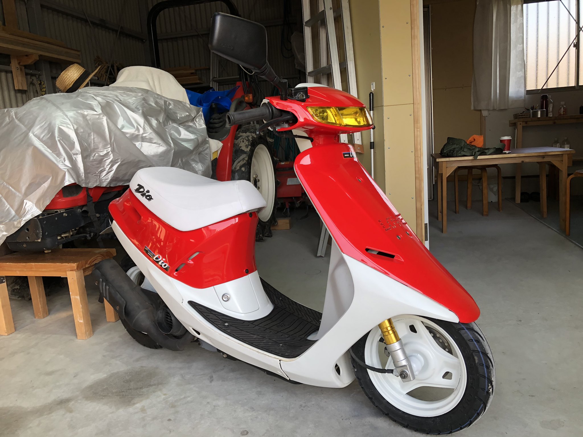 ホンダのディオを短くしてみた honda dio af25 amazing short