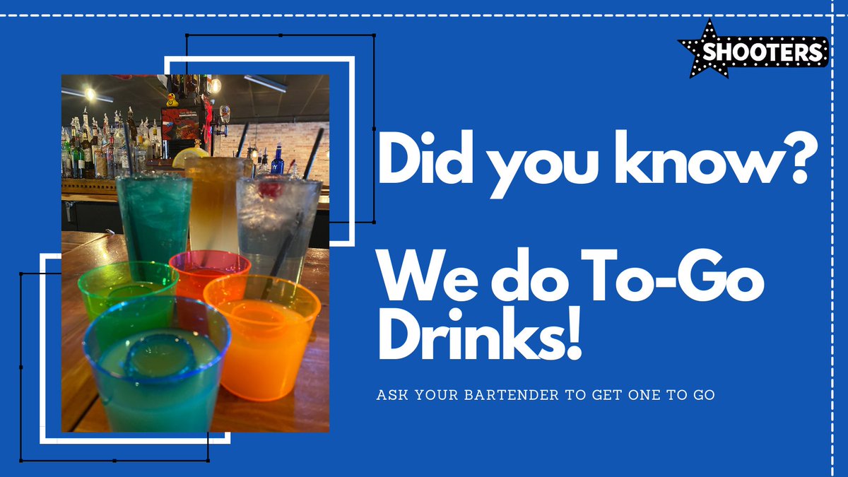 StarShootersBR's tweet photo. Death Stars, Green Beavers and Super Duper’s to go? Sign us up! Call us to put in an order or stop in and grab some to go 🤩 

P.S. SAC is still going on til 10pm 😘 #GetSACdUp #ToGoDrinks #LetsGooooo https://t.co/0jdKpFfHsj