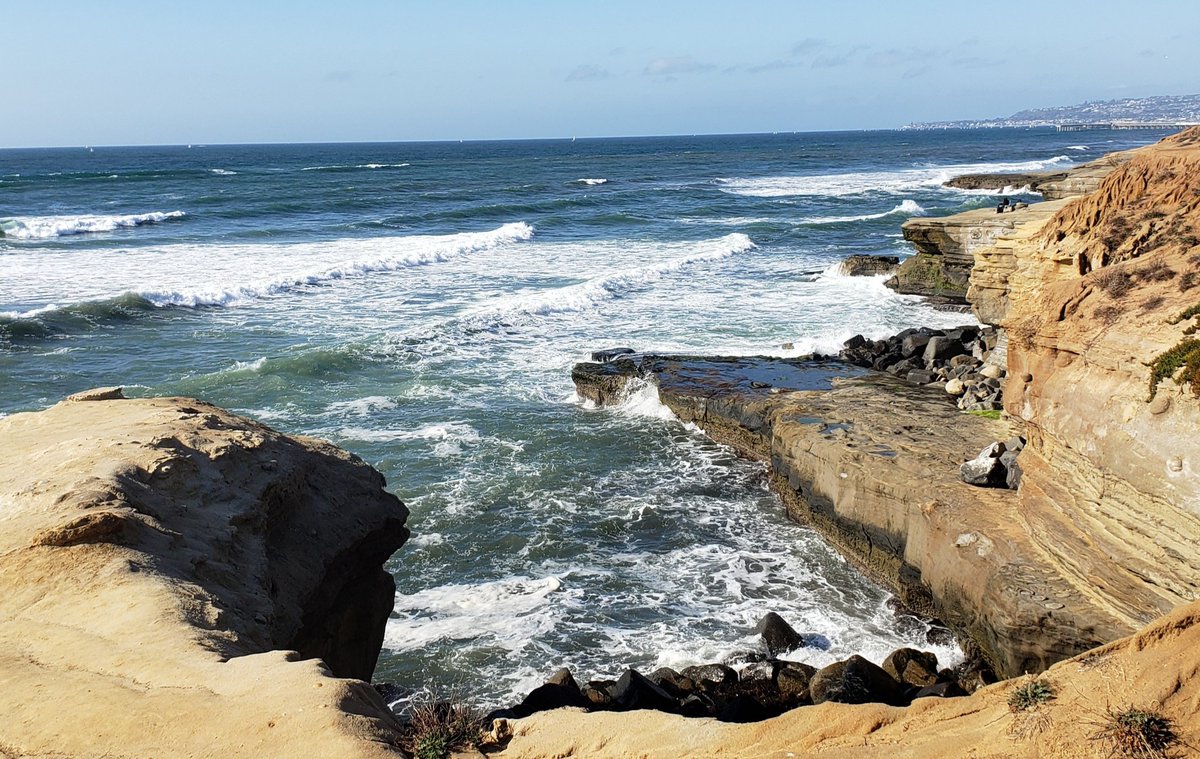 The beautiful view from Sunset Cliffs today. #SanDiegoLife