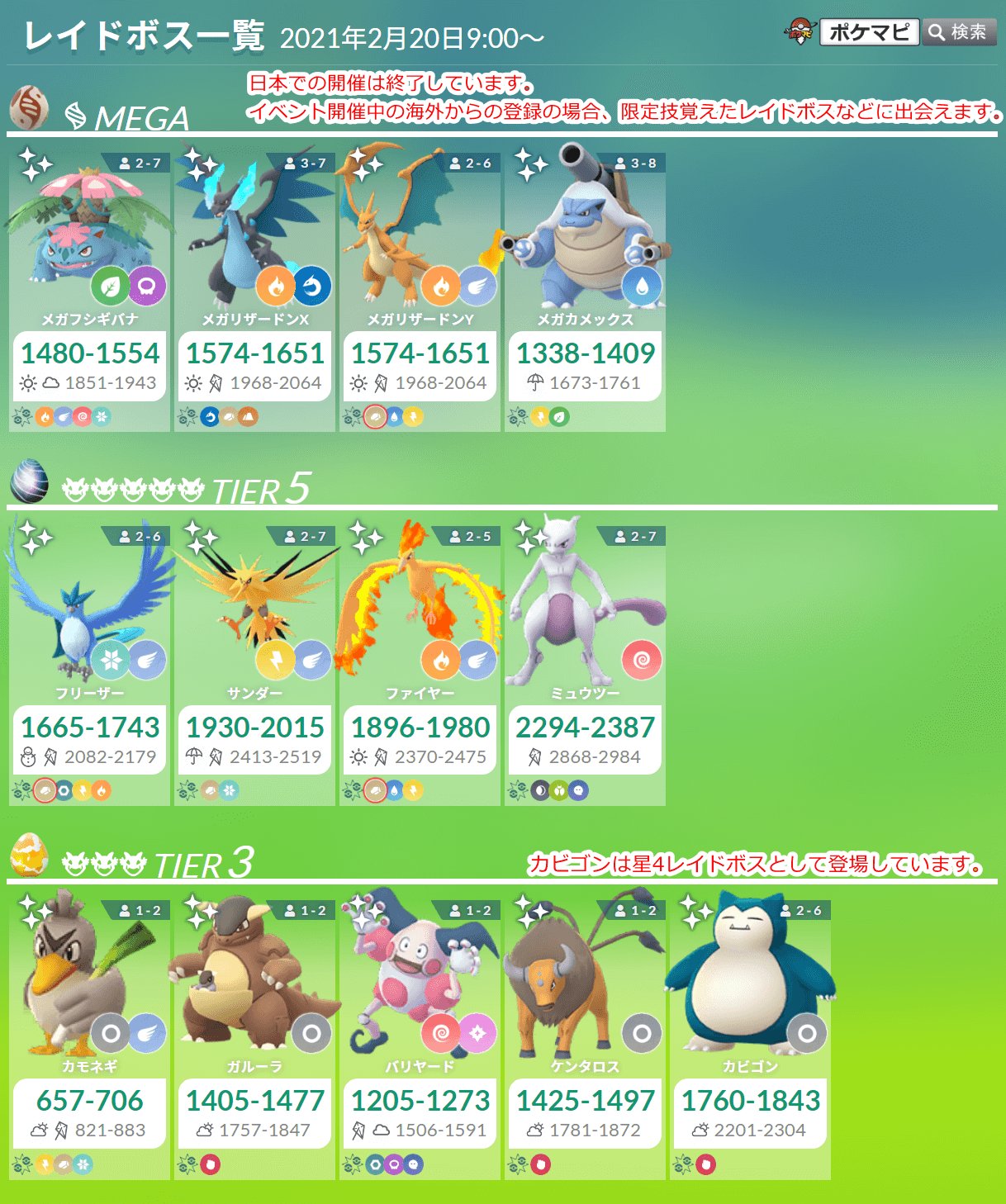 ポケモンgo攻略情報 ポケマピ V Twitter 時差のある海外から登録された Go Tour カントー地方 限定の地域限定レイドボスに挑戦できます 世界中でどんどん開催終了していくので 挑戦したい場合はなるべく早めがおすすめです 招待レイド掲示板 T Co