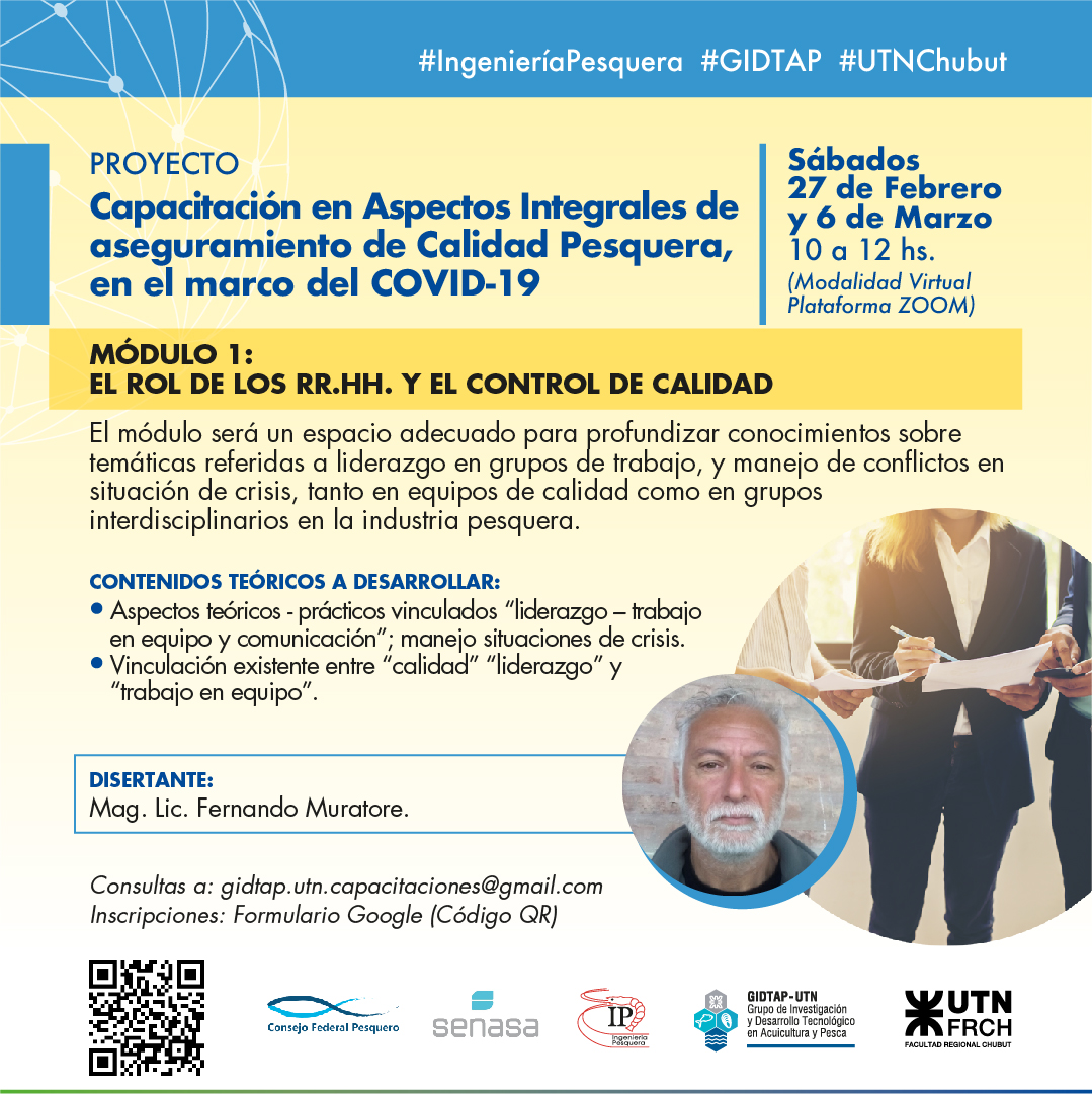 UTNChubut's tweet photo. 📩👉 Para informes y consultas, comunicarse por mail a gidtap.utn.capacitaciones@gmail.com
⌨️ Inscripciones
👉 https://t.co/umWzInzFAt
👉 O por el código QR de la imagen.
#UTN #UTNChubut #GIDTAP #IP #Pesca #industriapesquera #SENASA #consejofederalpesquero https://t.co/su7hyCJH8b