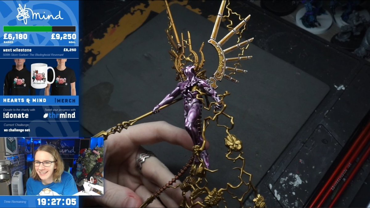 The_HobbyRoom's tweet photo. We are over 5 and a half hours into the 24 hour charity stream and we've raised over £6,000 for @MindCharity - the #warhammer community is AMAZING! Jump in and use !donate to donate to the charity: https://t.co/TaZ0tfuuIP #warhammercommunity #warmongers #warmaidens #gamesworkshop https://t.co/qac8wFLEFA