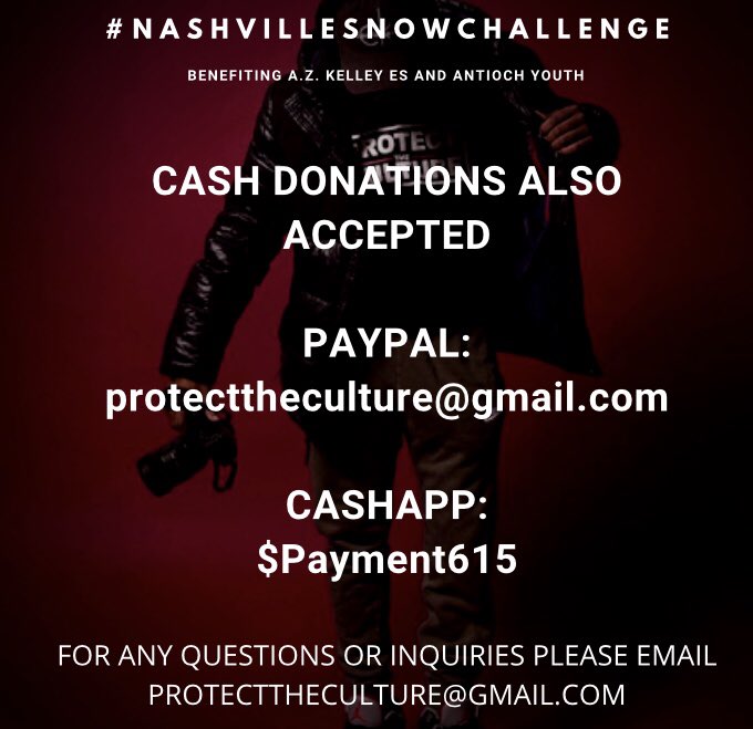 ItsTwoElles's tweet photo. 48 hours in and a little over 220.00 away from hitting 1,000.00 in donations for the Antioch coat drive!!
Want to help @protectdculture meet our goal? See below!

#Nashvillesnowchallenge @AZKelleyES #AntiochTN 
#protecttheculture 🥶 https://t.co/37wS9mZprc