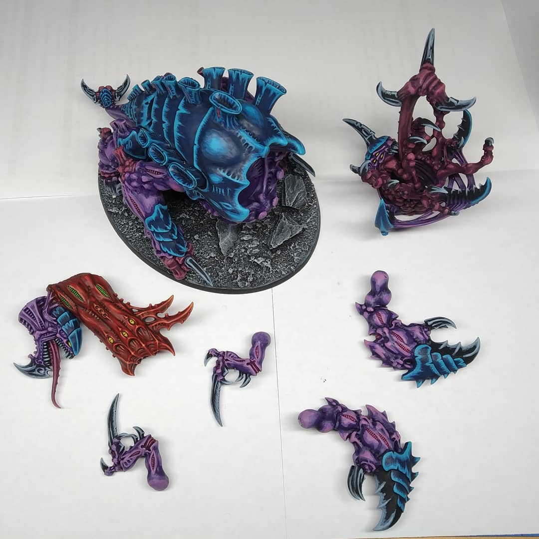 GuRi40k's tweet photo. Haruspex finished. Just a few magnets and it becomes an exocrine!

#paintingwarhammer #warhammercommunity #warhammer40k #tyranids #wepaintminis https://t.co/A5LYILdodU