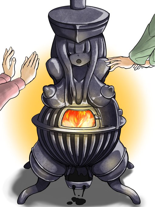 だるまストーブちゃん「昭和の昔だからさ、冬休みから帰ってこないクラスメートなんかも居たんだ。病気かな。夜逃げかも。年を越せなかったんだなぁって…。でも時折、そんな友だちそっくりの形をしたモノに出くわす事もあったんだ。うん、あれは不思議でね。みんな大事に使ったよ。」#物品化 