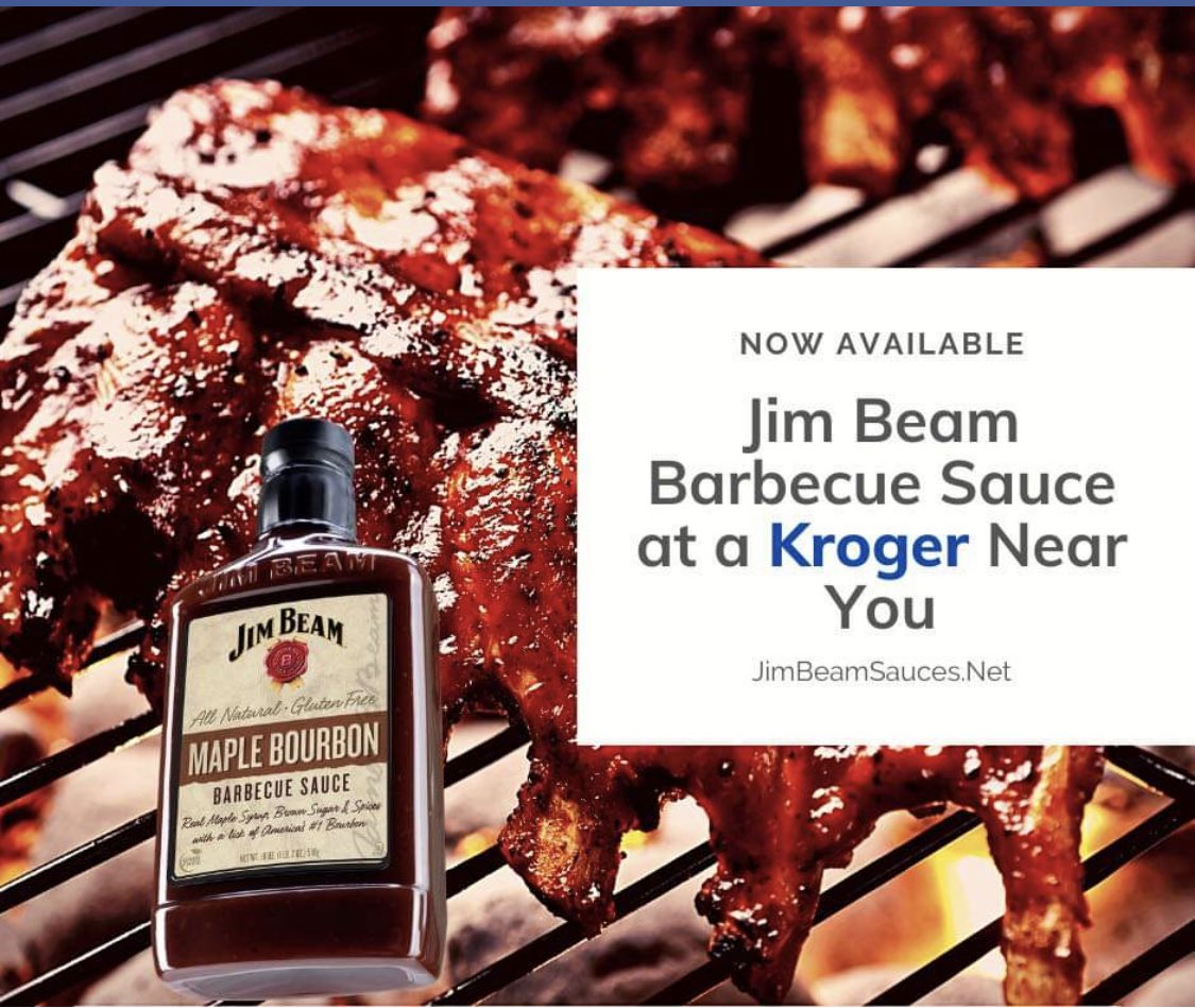 JimBeamSauces's tweet photo. Kroger is adding Jim Beam Barbecue Sauces to the following markets:
Atlanta , Cincinnati, Columbus , Detroit, Indianapolis , Louisville, Memphis, Nashville, Roanoke &amp; Houston.   Not in your market yet.... visit https://t.co/BZXMNNDG7E https://t.co/bd3dTPNAxY