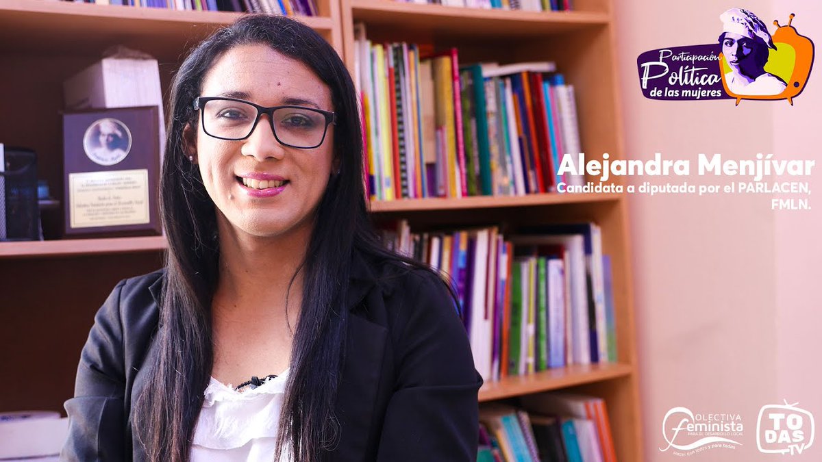 📢 Participación Política de las Mujeres. 
<a href="/AlejaMenjivar/">Aleja Menjívar❤🧡💛💚💙💜🖤</a>, candidata a diputada por el PARLACEN, <a href="/FMLNoficial/">FMLN Oficial</a>. Obstáculos que enfrentan las mujeres que participan en política; logros y experiencia personal. Coyuntura electoral.

👉 bit.ly/AlejandraMenjí… 

#MujeresEnPolítica