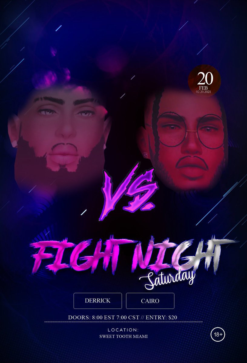 siirscott's tweet photo. #BREAKING TONIGHT’S #FIGHTNIGHT EVENT HOSTED at THE SWEET TOOTH TURN FROM COMPETITIVE TO DEADLY. SOURCES SAY UPON TAKING A SERIOUS WHOOPING, DERRICK PULLED OUT A GUN AND SHOT CAIRO IN HIS CHEST TWICE. HE IS CURRENTLY IN THE EMERGENCY ROOM! https://t.co/eSsue5ft4a