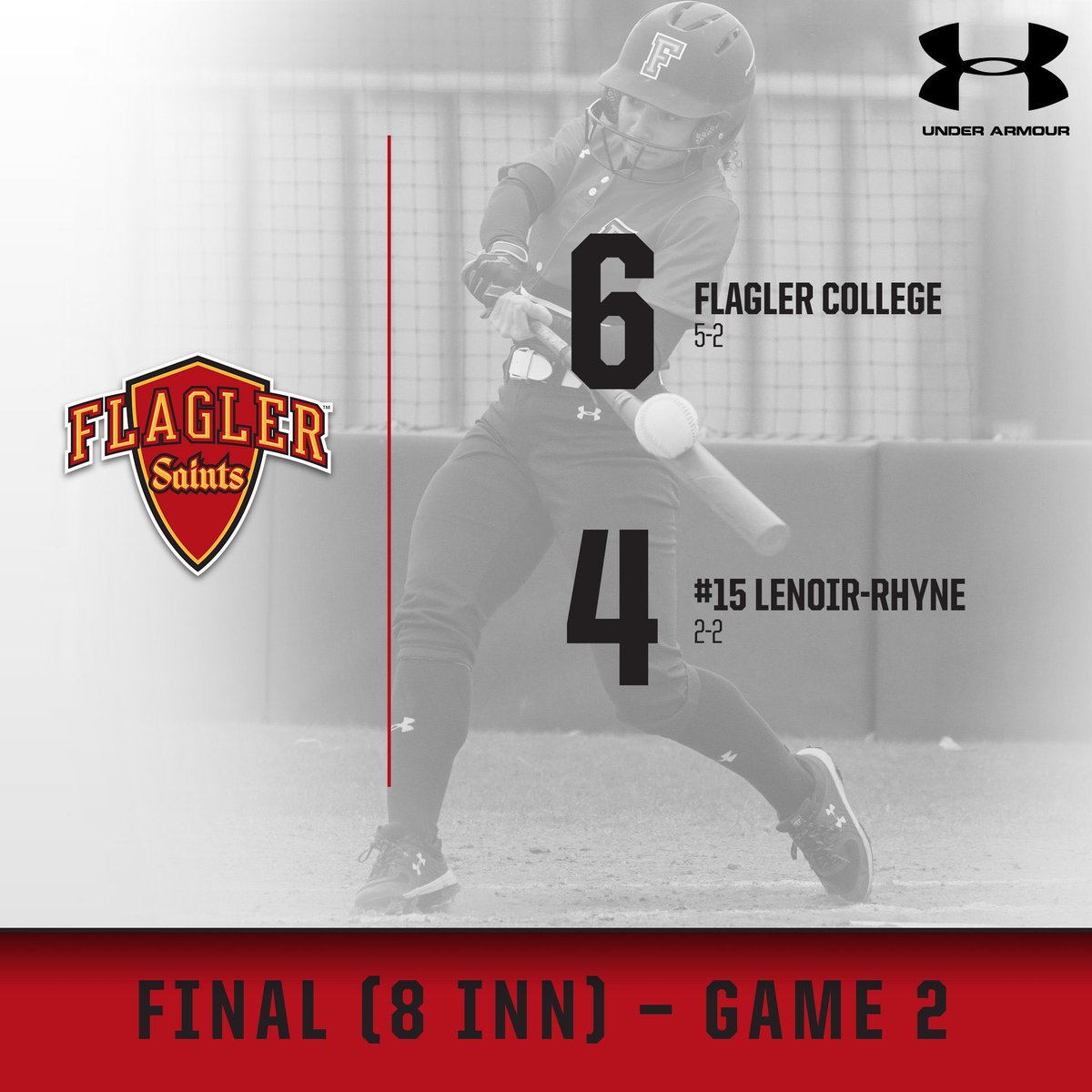 FlaglerSports's tweet photo. This is how we do it 🤜🤛

@FlaglerSoftball sweeps No. 15-ranked Lenoir-Rhyne for its third win over a top-15 team in seven games so far this season. 

#GoSaints https://t.co/352AmxGVhI