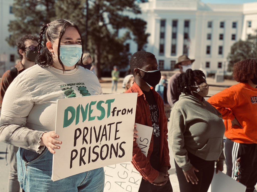 It was an honor to speak and stand alongside so many inspiring activists in Montgomery today. Thank you to all the AL organizations that made this possible! The evil of <a href="/GovernorKayIvey/">Governor Kay Ivey</a> and <a href="/ALCorrections/">Alabama Department of Corrections</a> will NOT win.  #NoNewPrisons
