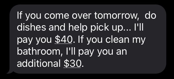 Today I have a hand job and made $580 dollars...   But my mom thinks I&rsquo;m unemployed so I get text messages<a href="/tag/manyvids"class="tags"><span>#manyvids</span></a>