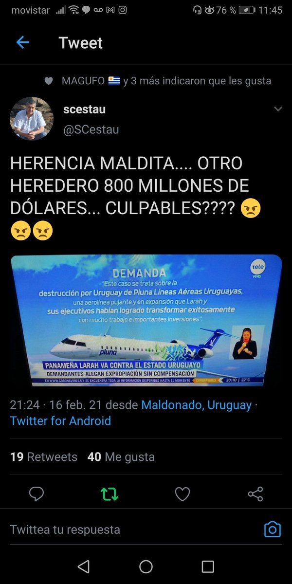 AndresMurias's tweet photo. @athosw 120 millones de dólares SOLO LOS AVIONES de pique, 9 aviones crj400, LOS NÚMEROS NO LES DAN POR NINGÚN LADO, sobre vida útil tampoco, esos 800 millones otro #Ancapgate +#plunagate https://t.co/11hO2z5vhy