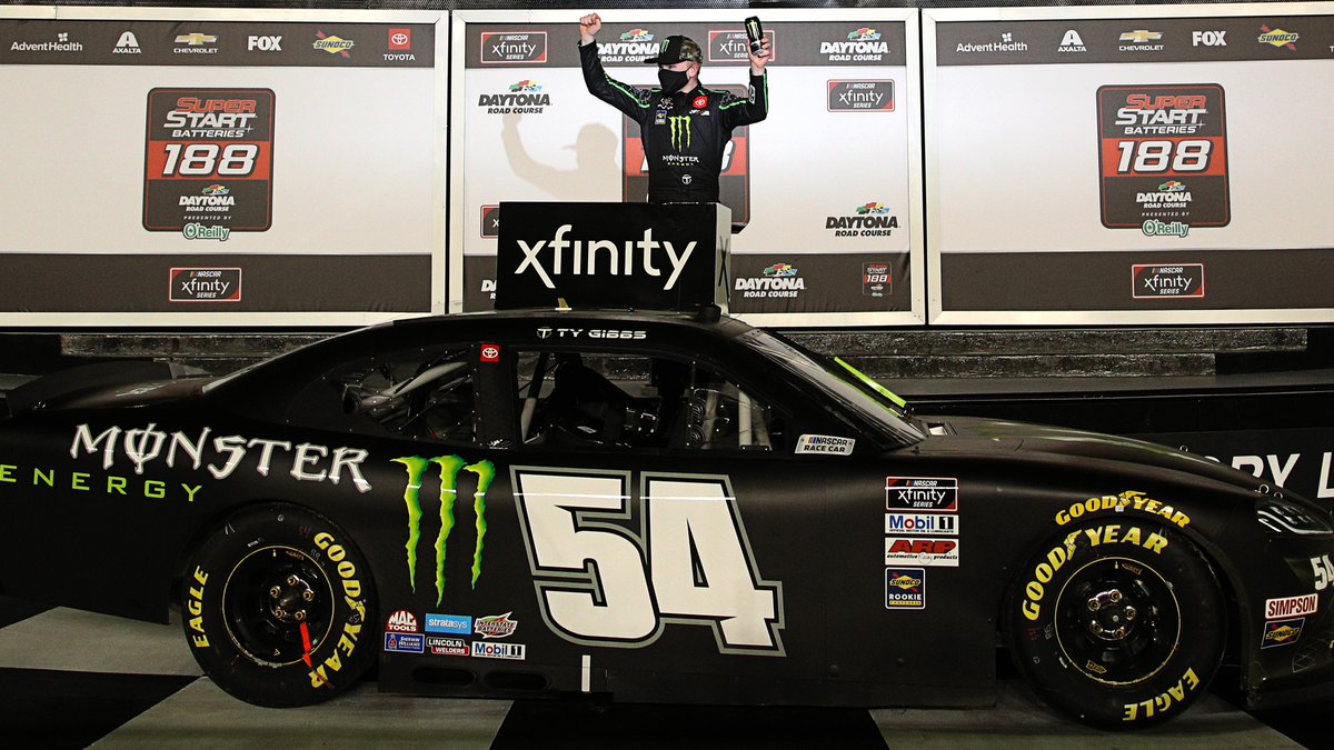 NASCARONFOX's tweet photo. Meet @TyGibbs_, NASCAR fans. A very strong start for the 18-year-old rookie. https://t.co/68PMgUUbLH