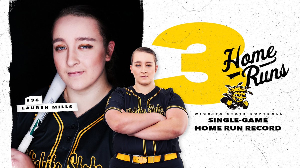 GoShockersSB's tweet photo. No Shocker had ever hit 3 home runs in a single game... 𝙪𝙣𝙩𝙞𝙡 𝙩𝙤𝙙𝙖𝙮.

LoLo stamped her name in the record books in a 𝐁𝐈𝐆 way.

🥎 2 HR in one inning
🥎 6 RBI

💣💣💣 x @SouthPaw36_LoLo https://t.co/3dxAxylqYi