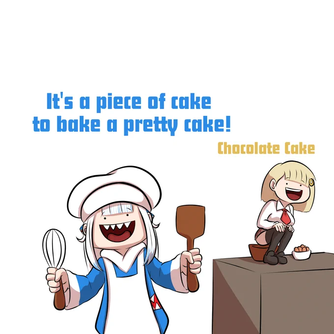 Ko-Fi Request for War Crimes Ame (x3) &amp; Gura baking a cake!

Get your own Gremlin! https://t.co/EsY1mht1Kt

#amesame #gawrt #ameliaRT 