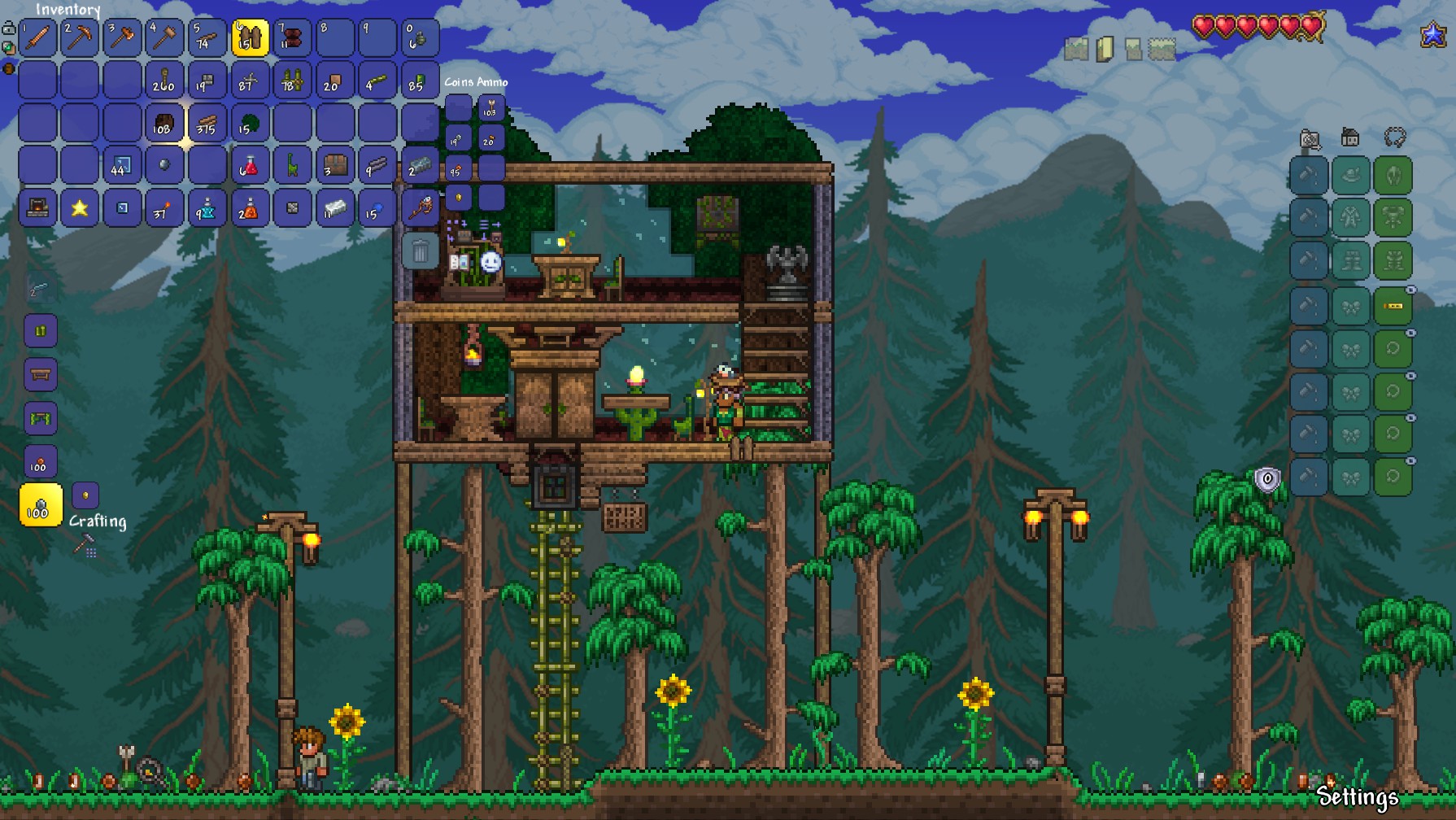 Jetpのterraria建築 ちょっと斜め上の建築多め Twitter