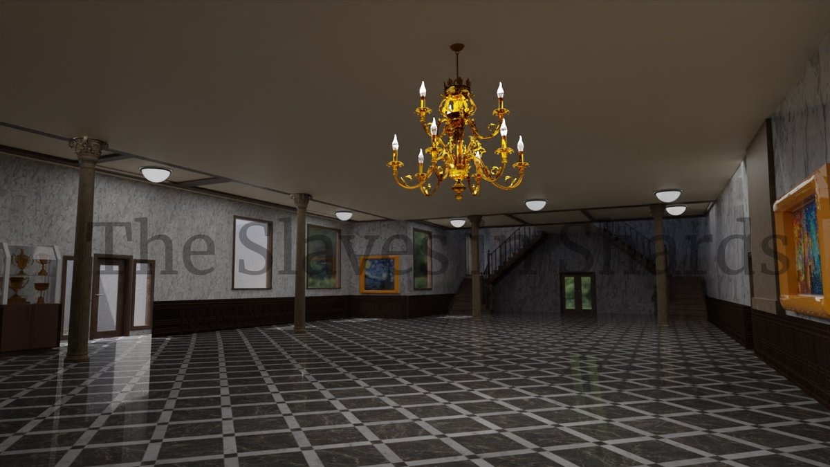 Mega_TheGameDev's tweet photo. Today we finally finished the next CG for our #renpy project. This scene is the inside of the last CG we showcased. Specifically the first floor. More to come in the future. #vndev #vn #gamedev #Blender3d #SlavesInShards https://t.co/qPHeFRJskh