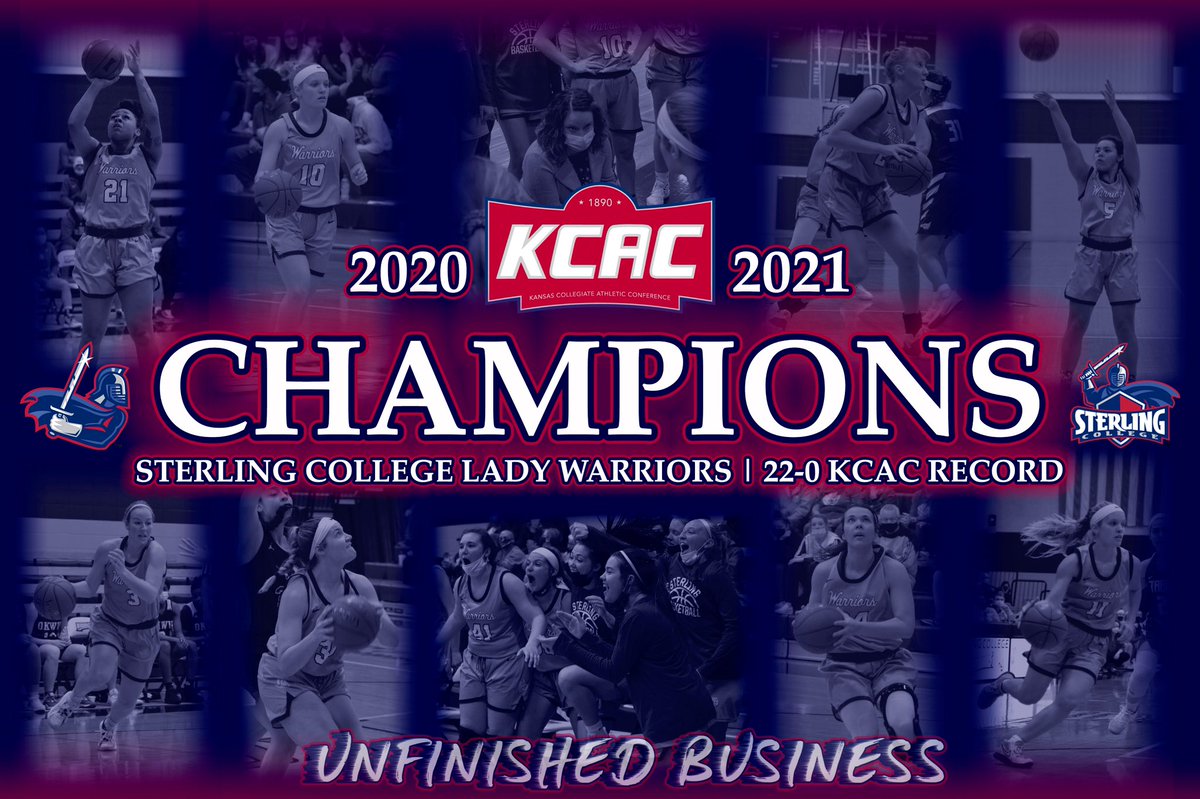 .<a href="/SCWarriorWBB/">Sterling College Women’s Basketball</a>: The 2020-2021 KCAC CHAMPIONS #UnfinishedBusiness #SwordsUp ⚔️🏀