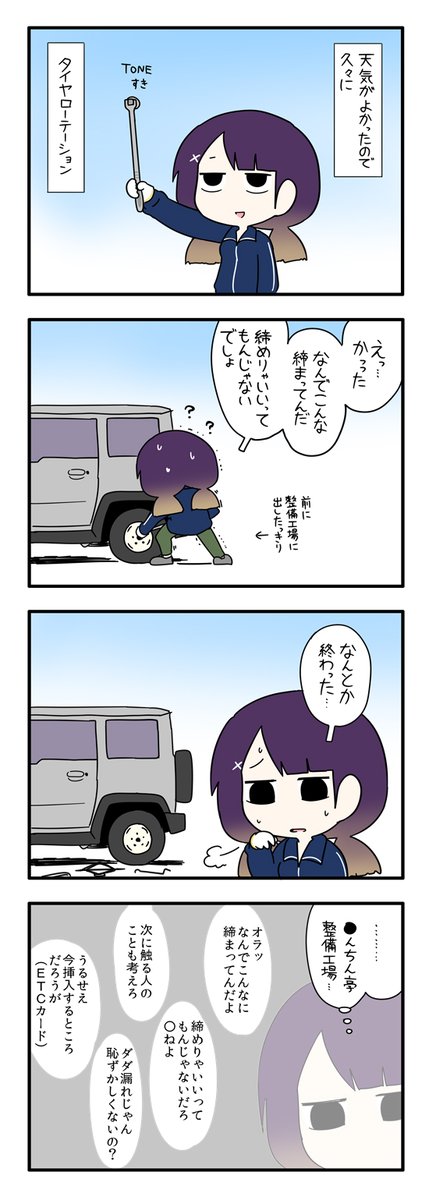 タイヤローテーション日記 