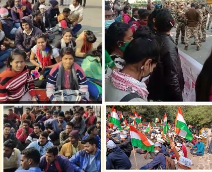 Ranbir_Crpf's tweet photo. हजारों SSCGD medi-fit युवा न्याय की तलाश में लुटियंस जोन में दर-दर भटकते हुए । देश हित में बड़े-बड़े साहसिक फैसले लेने वाले यशस्वी प्रधानमंत्री जी @narendramodi पर लाखों निगाहें टिकी।
@PMOIndia 
@HMOIndia 
@nityanandraibjp 
@kishanreddybjp 
@PIBHomeAffairs https://t.co/hKMgNL1MZ5