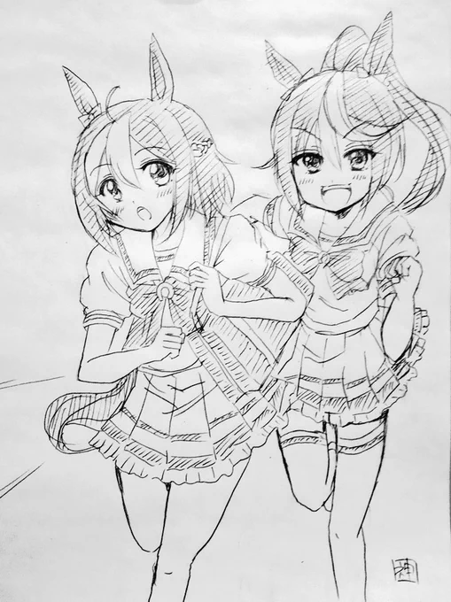 スペちゃんとトウカイテイオー 