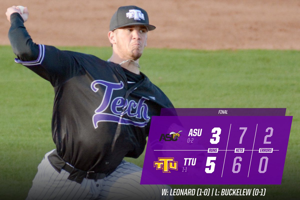 FINAL: <a href="/SIU_Baseball/">Saluki Baseball</a> defeats <a href="/TNTech_Baseball/">Tennessee Tech ⚾️⚾️</a> 4-3.

Game 2 tonight vs. Alabama State at 6:00 PM!

#WingsUp