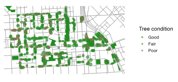 elipousson's tweet image. Then, you can use the layer_after, parameter to add on any number of additional guides, scales, and labels (beware conflicts as you mix &amp;amp; match layers) that you want to combine with the data. Save the results to an object and then combine w/ streets, buildings, etc. #mapbaltimore