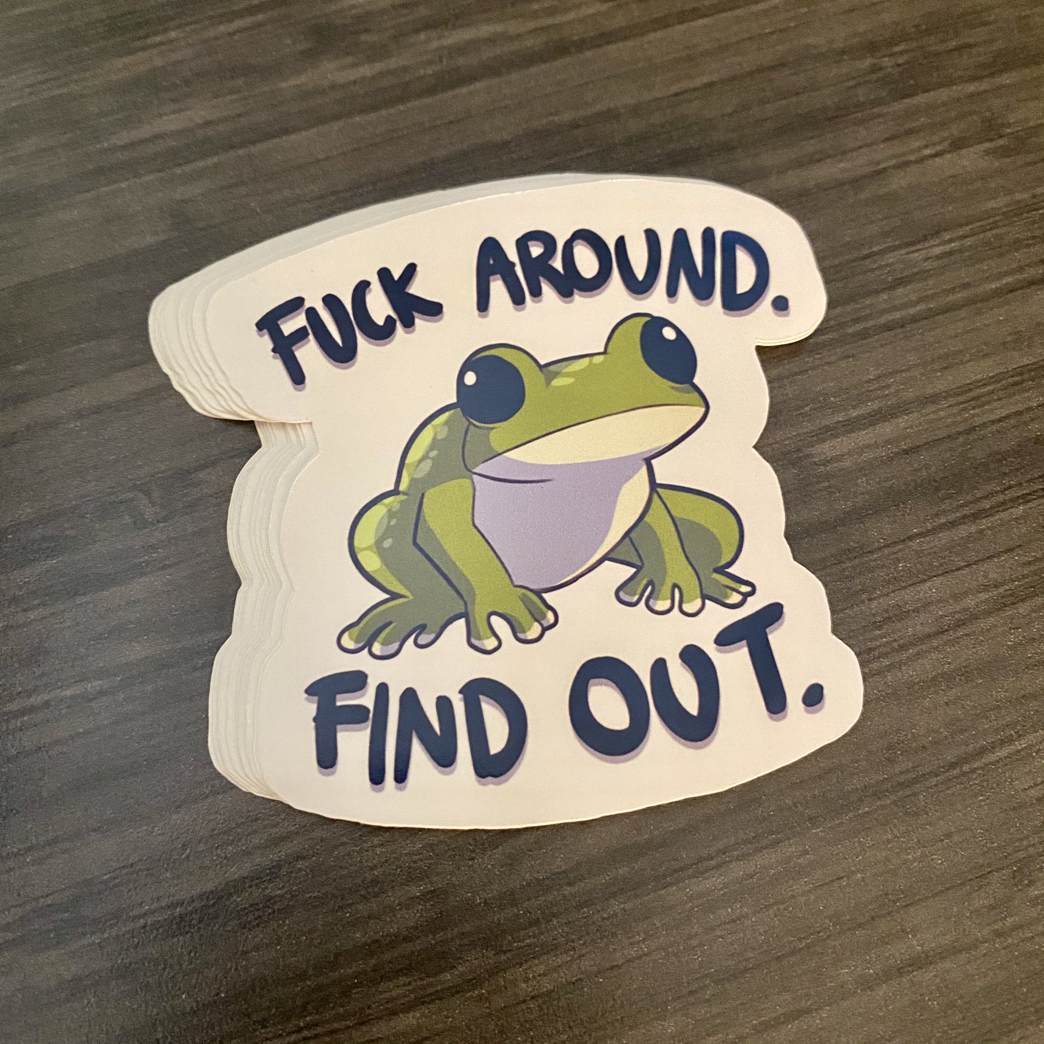 Frog Around and Find Out Stickers