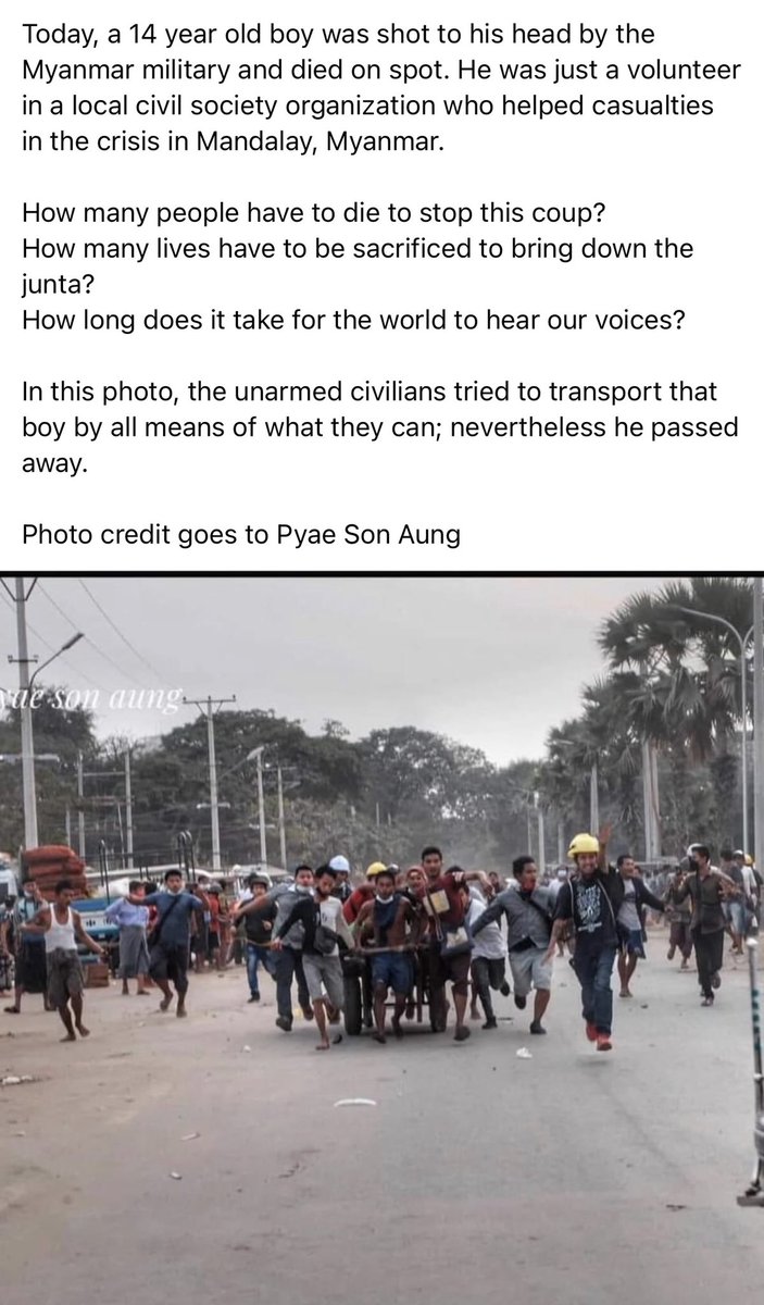 Myothetoo10's tweet photo. Protect humanity, NOW!! This is heartbreaking. @RapporteurUn @UN @CIJ_ICJ @ifrc @OHCHRAsia @JoeBiden @BorisJohnson @YourAnonCentral https://t.co/ek8tpifvkX