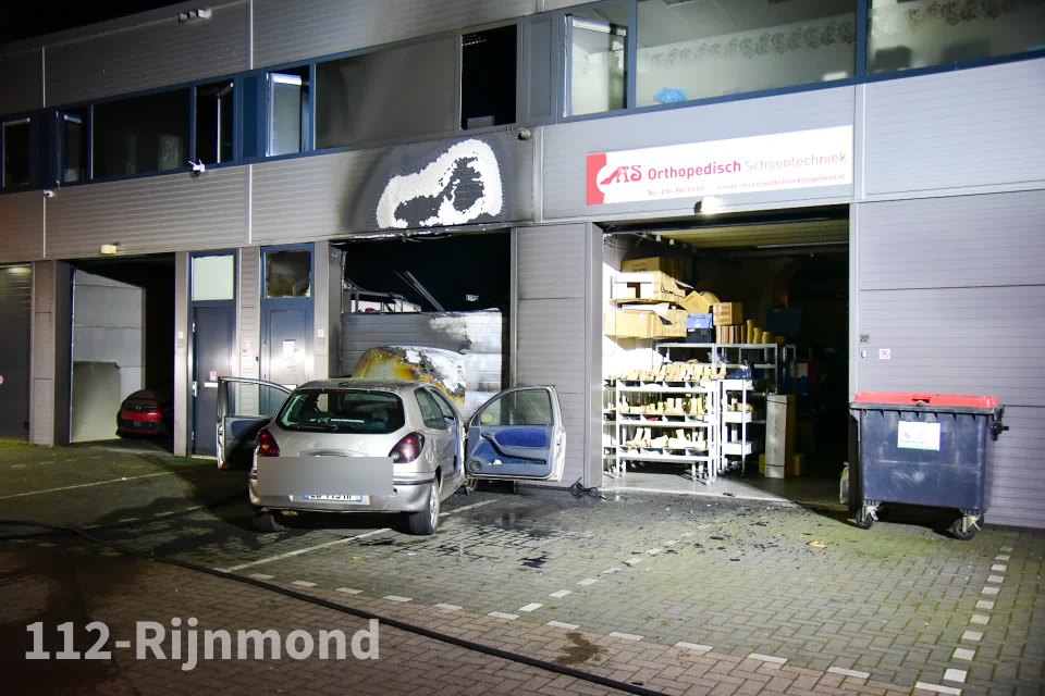 Melding brandweer Plompertstraat Rotterdam