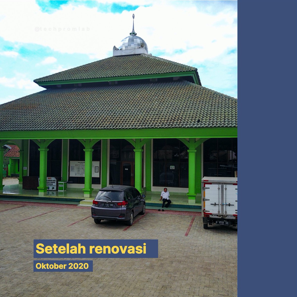 poreblock's tweet photo. [Update Proyek]
Pada Oktober 2020 lalu kami telah memasang PoreBlock dikombinasikan dgn biopori di area halaman Mesjid Besar Rancaekek untuk menambah area resapan air.
Mari kita lanjutkan inisiasi menambah area resapan air di fasilitas publik
#TentuPilihLestari #PoreBlock https://t.co/IGquph7dEH