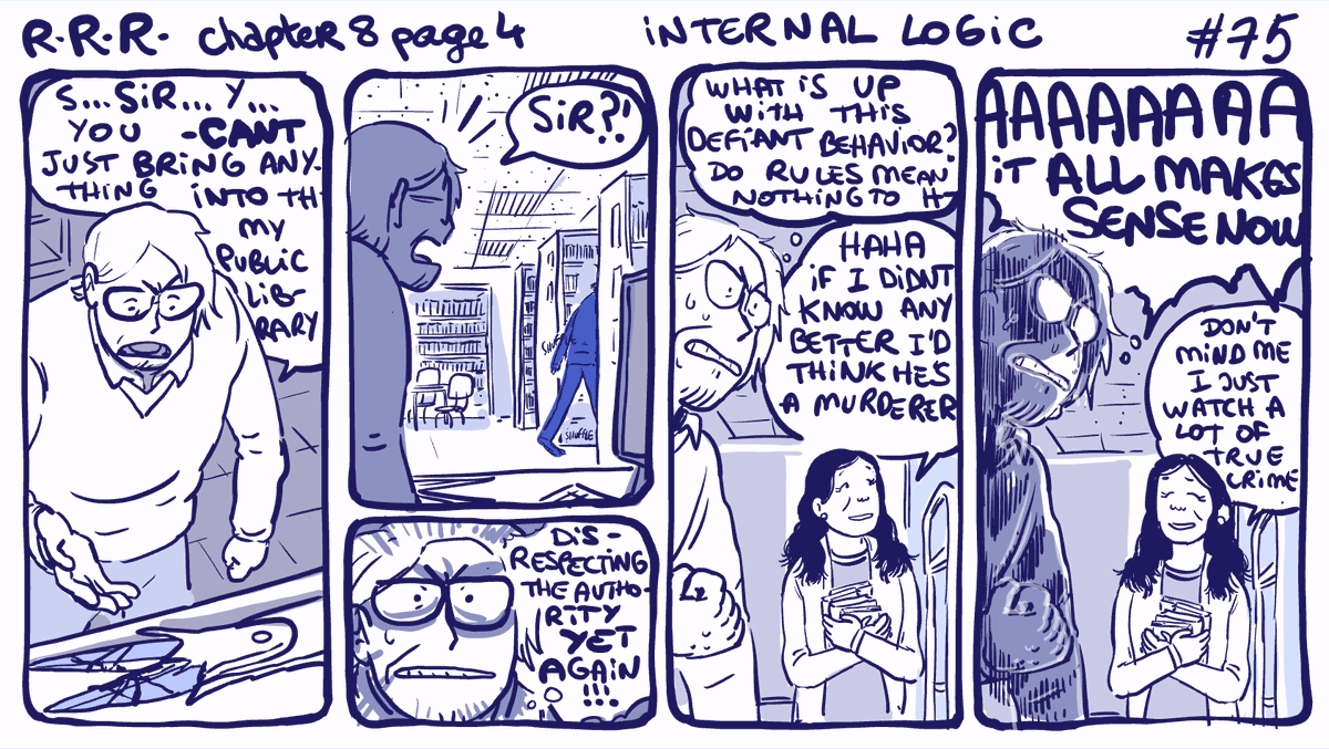 #rodneyRrodney chapter 8 page 4 👓💢 strip 75 : internal logic 