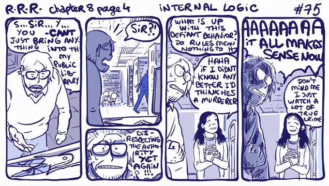 #rodneyRrodney chapter 8 page 4 👓💢 strip 75 : internal logic 