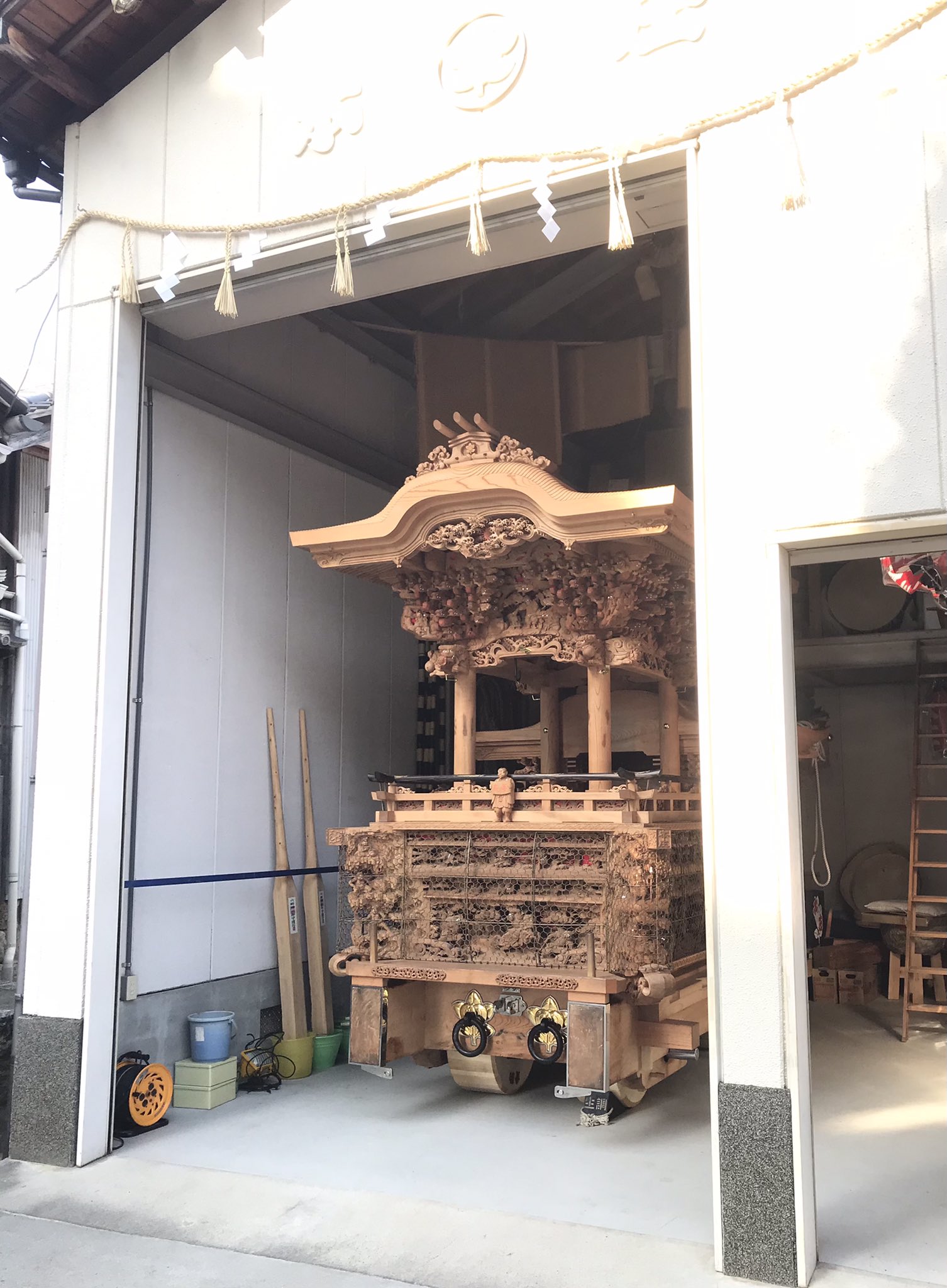 まりもミニだんじり小屋 美品❗️ミニだんじり (小屋付き)