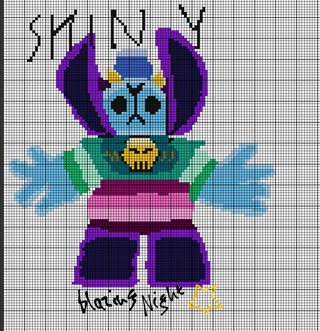 Samurai Shiny On Twitter Time For First Pixel Art In Brawl Stars Character For Tick Natwithaheart And Evil Dark Lord Spike Lazuli177 - spike brawl stars pixel art