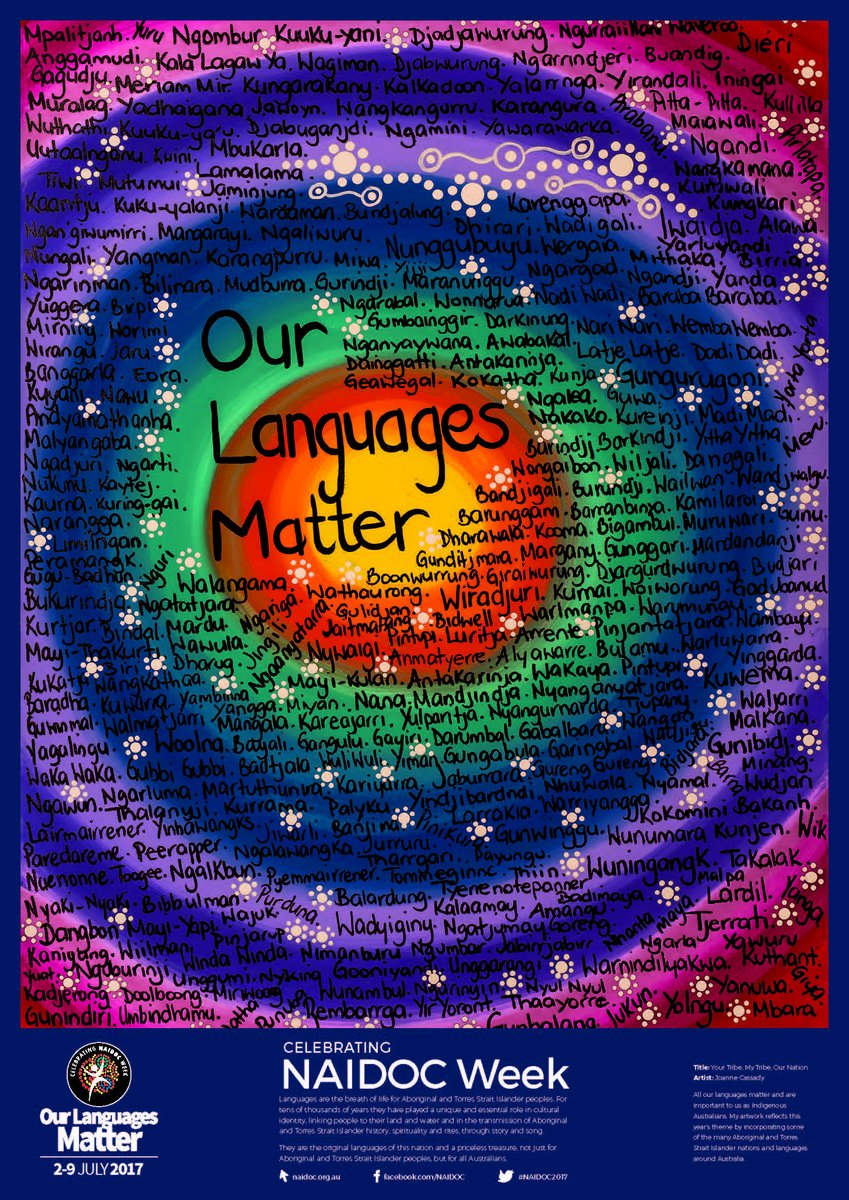 Today is International #MotherLanguageDay! A big shout out to all Indigenous language champions working to revitalise &amp; keep their languages strong. Re-sharing this beautiful artwork from NAIDOC 2017 in celebration of Indigenous languages and the ongoing work you do ✊🏽