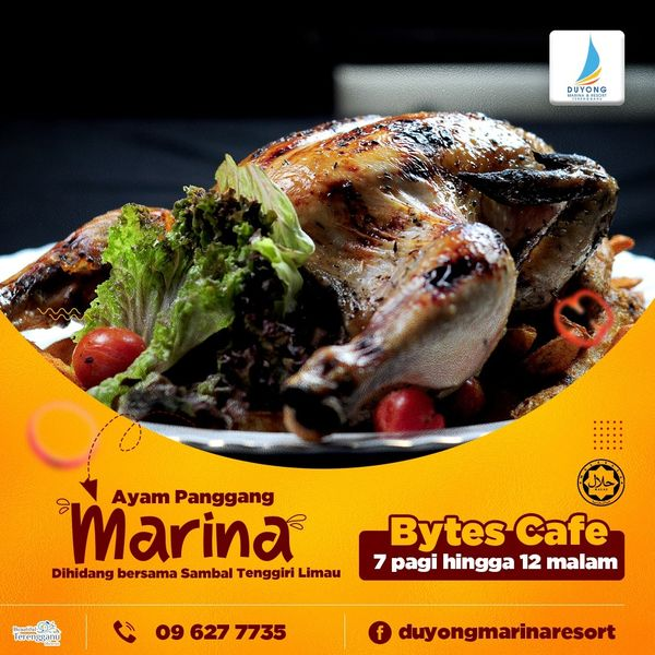TrgTourism's tweet photo. BYTES CAFE KEMBALI BEROPERASI !!!
.
Nikmati hidangan menu yg lazat ditemani pemandangan yg indah. Semestinya di Bytes Cafe, Duyong Marina &amp; Resort, Pulau Duyong, Kuala Terengganu.
.
Lokasi : https://t.co/Yw7QfuCrPp
Talian : 096277735

#bytescafe #duyongmarinaresort #supportlocal https://t.co/orJmcGuBbI