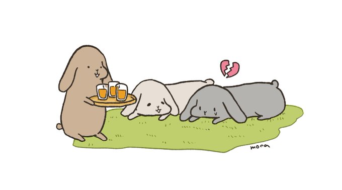 ロップイヤーうさぎたちのtwitterイラスト検索結果
