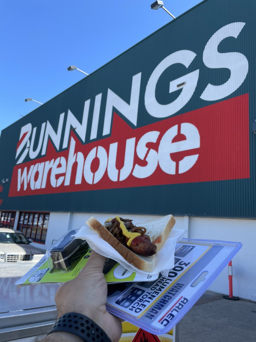 Just not a Sunday without a visit to <a href="/Bunnings/">Bunnings Warehouse</a> and an obligatory #SausageSizzle or 2 ! 
.
Or is it an obligatory sausage sizzle with a side visit to Bunnings? 😆
