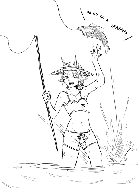 My daughter fishing 