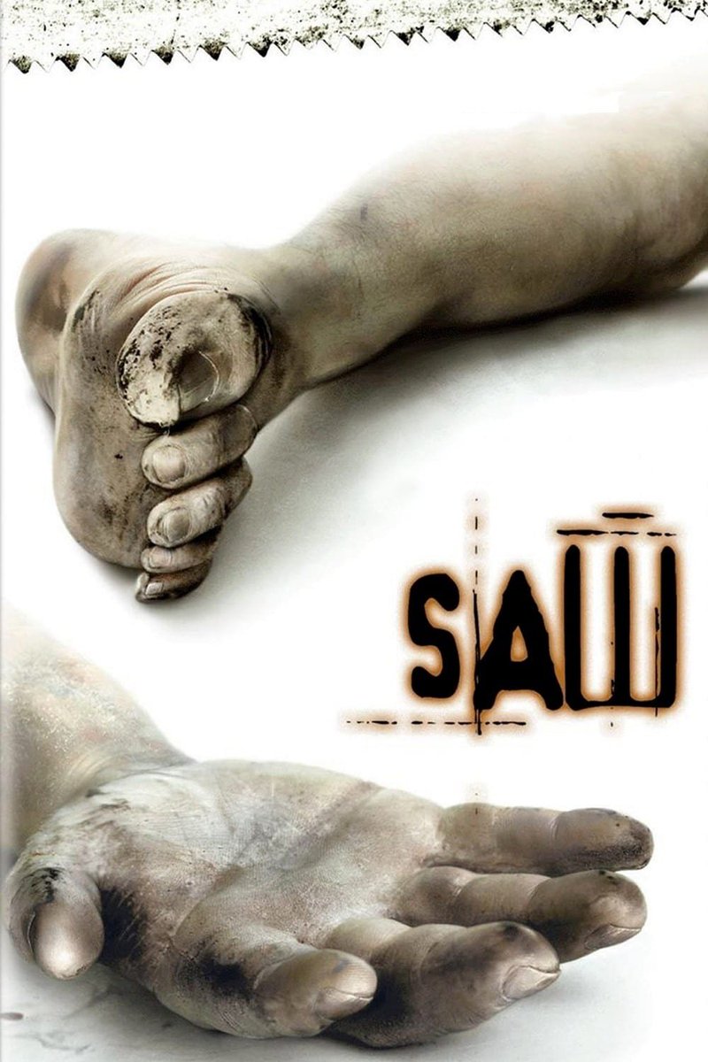 52. SAW (2004)A (mostly) single room horror thriller. Despite the era of horror it's credited with starting, this film is not that gory, relying instead on near Hitchcockian levels of tension. The acting and direction emphasize a well written script. Check it out. #Horror365